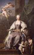 Jacopo Amigoni Portrait of Caroline Wilhelmina of Brandenburg-Ansbach oil painting on canvas